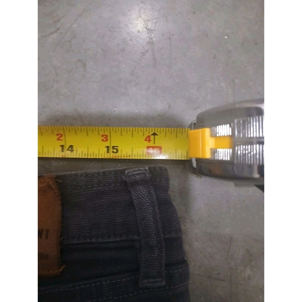 American Giant Pants Mens 32X28 (Tag 34x30) Gray Roughneck Canvas Slim USA - Picture 6 of 8
